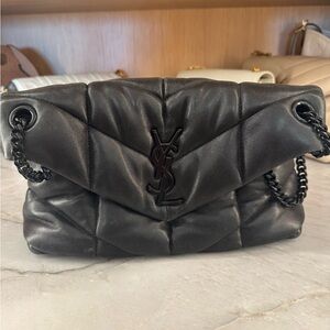 Saint Laurent Black Small Puffer Bag